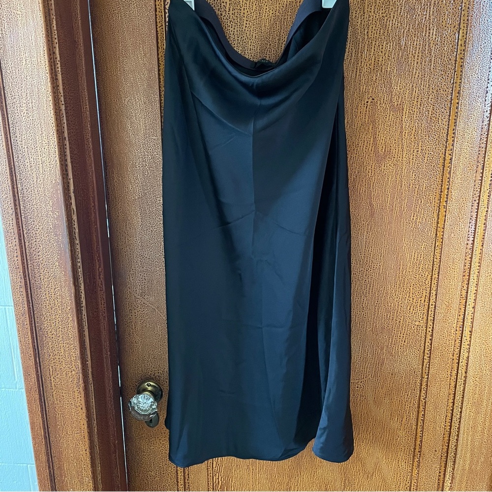 J. Crew Gwyneth Slip Skirt in Black Size Small EUC TTS
